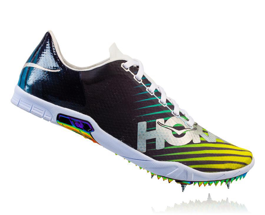Hoka One One Mens Spikes - Speed Evo R - Black/White - RBKY89165